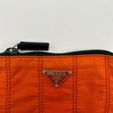 Prada Orange Pouch Nylon