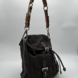Prada Tessuto Double Pocket Shoulder Bag