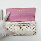 Louis Vuitton Multicolor Murakami Wallet white