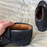 Gucci Horsebit Boots / Slipper Suede Leather Black 40