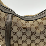 Gucci Monogram Horsebit Hobo Bag