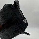 Prada Croc Embossed Crossbody Bag