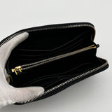 Prada Leather Zippy Wallet black