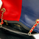 Chanel Lambskin Quilted Colorblock Mini Crossbody Bag