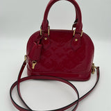 Louis Vuitton Alma BB Vernis Red