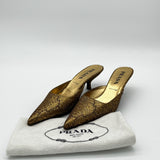 Prada Kitten Heels gold 38 1/2