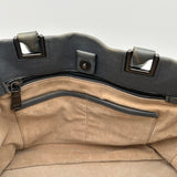 Prada Black Leather Tote Bag