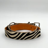 Junya Watanabe Zebra Fur Leather Belt