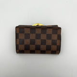 Louis Vuitton Kisslock Wallet Damier Ebene