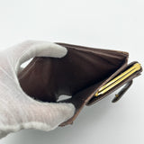 Louis Vuitton Kisslock Wallet Damier Ebene