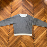 Reversible Wavey Knit Sweater